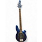 Used Sterling by Music Man Bongo Blue Electric Bass Guitar thumbnail