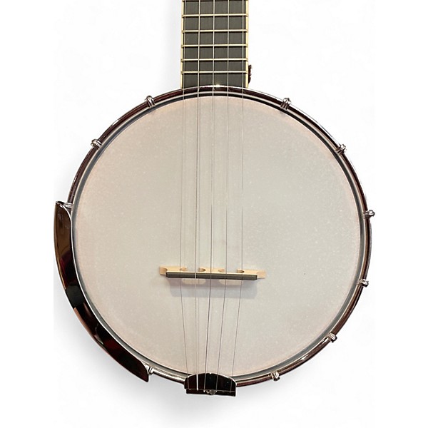 Used Vangoa Mini Banjo Antique Natural Banjo