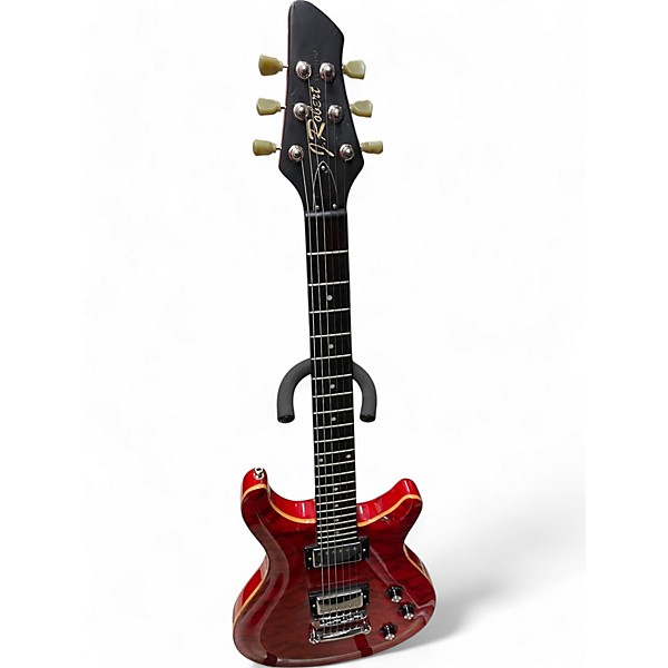 Used J. Robert DOUBLE CUT RED Solid Body Electric Guitar