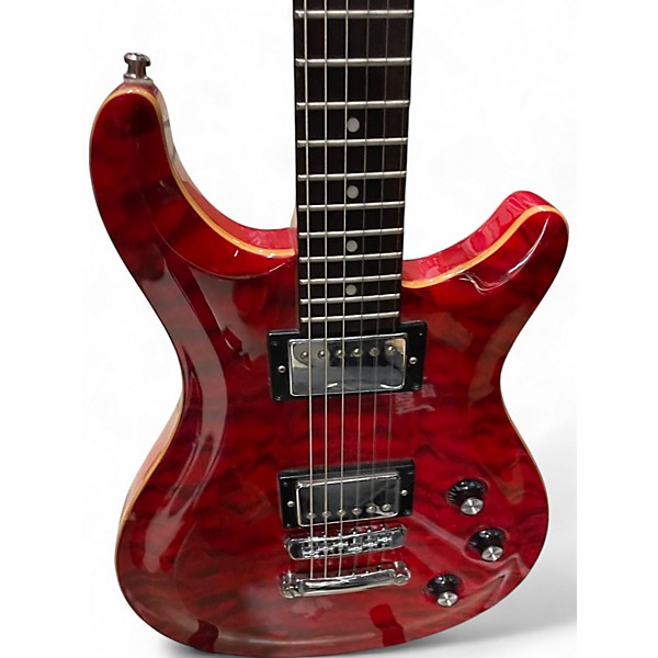 Used J. Robert DOUBLE CUT RED Solid Body Electric Guitar