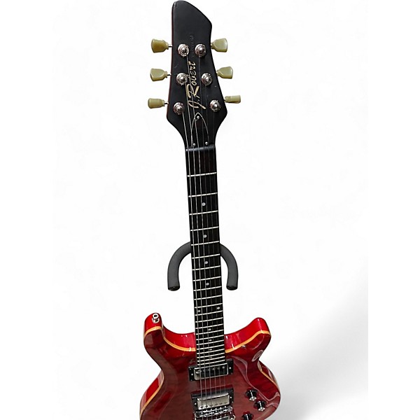 Used J. Robert DOUBLE CUT RED Solid Body Electric Guitar