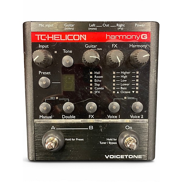 Used TC Helicon voice tone harmony g Vocal Processor