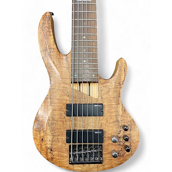 Used ESP LTD B206SM 6 String Natural Electric Bass Guitar