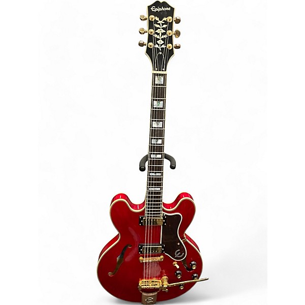 Used Epiphone E212TV Heritage Cherry Sunburst Hollow Body Electric Guitar,Specials : American Fashion Style Bags On Sale