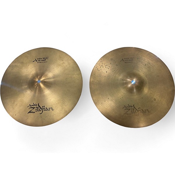 Used Zildjian 14in New Beat Hi Hat Pair Cymbal