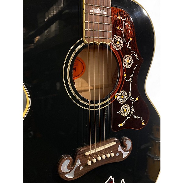 Used Gibson SJ200 Original Black Acoustic Electric Guitar