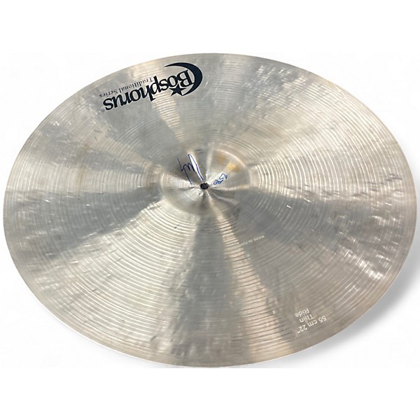 Used Bosphorus Cymbals 22in TRADITIONAL SERIES RIDE Cymbal