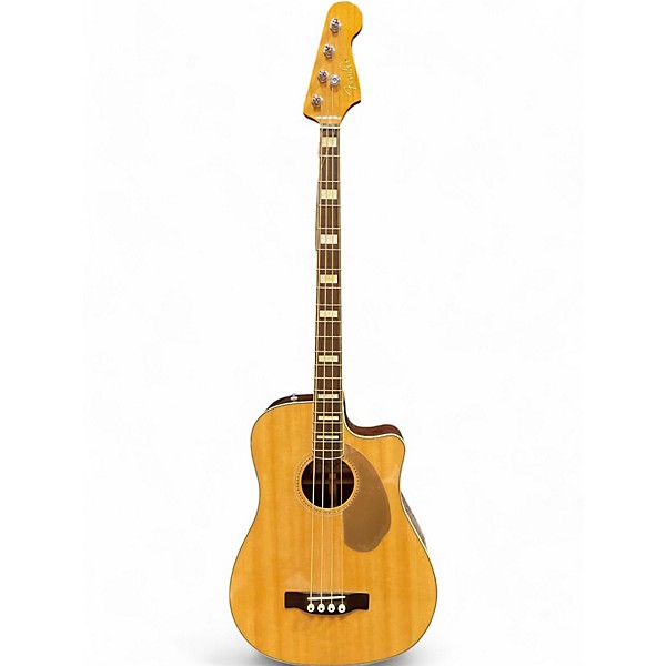 Used Fender Kingman Acoustic Electric Bass Natural Acoustic Bass Guitar