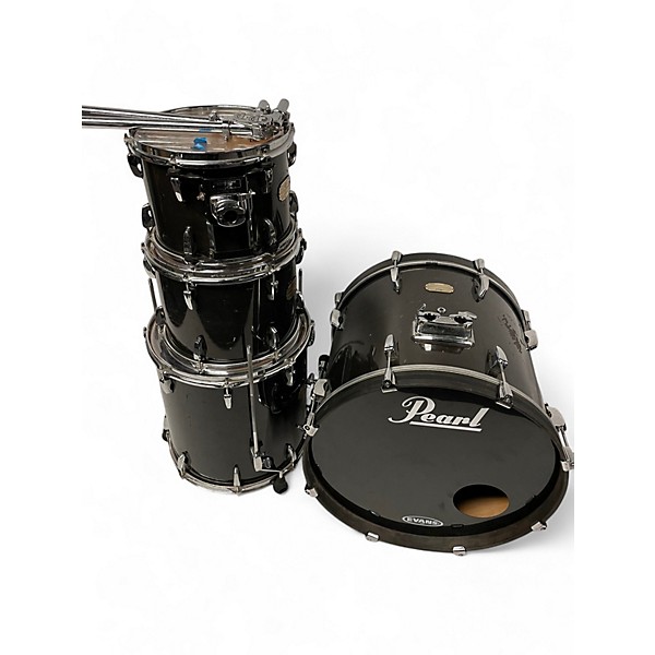 Used 2007 Pearl 4 Piece Session Custom Black Drum Kit