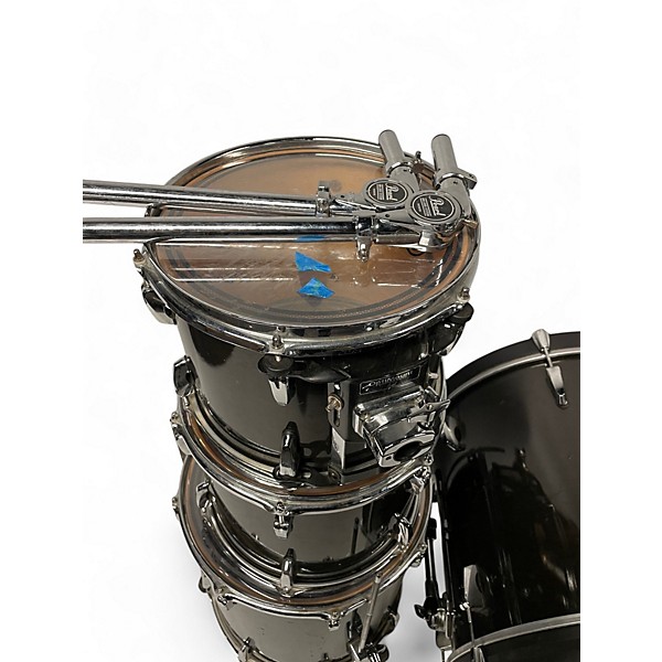 Used 2007 Pearl 4 Piece Session Custom Black Drum Kit