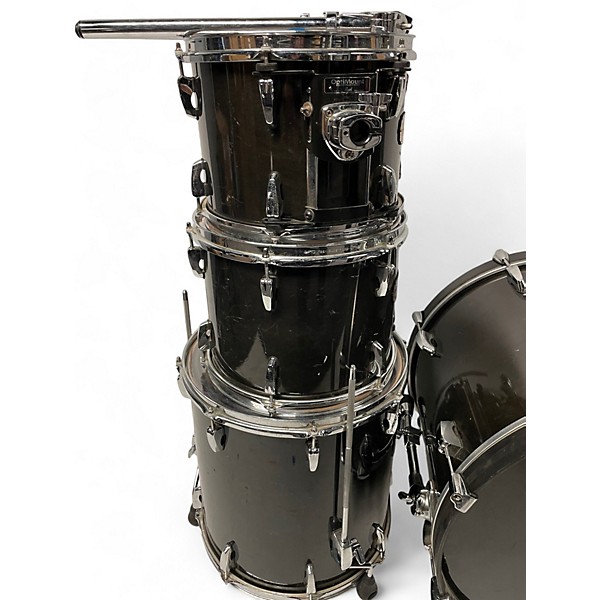 Used 2007 Pearl 4 Piece Session Custom Black Drum Kit