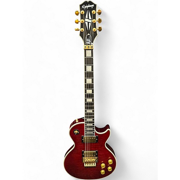 Used Epiphone Alex Lifeson Signature Les Paul Quilt Ruby Solid Body Electric Guitar,New Products : American Fashion Style Bags On Sale