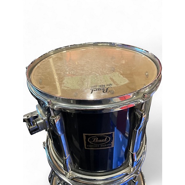 Used Pearl 4 Piece Export DARK BLUE Drum Kit