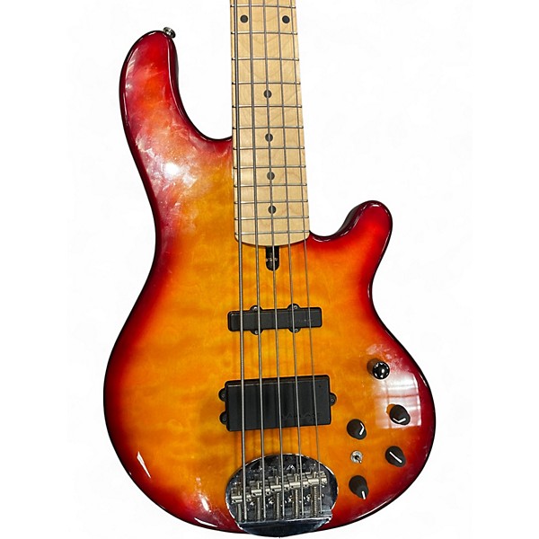 Used Lakland 55-02 Skyline Series 5 String 2 Tone Sunburst Electric Bass Guitar