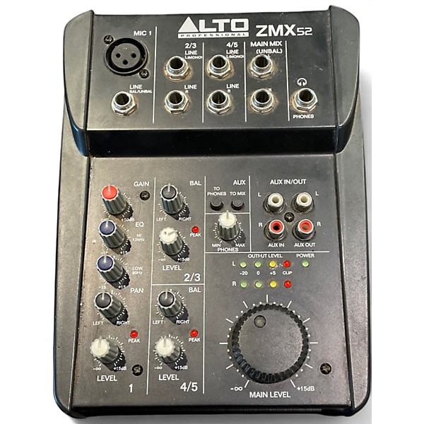 Used Alto ZMX52 5-Channel Unpowered Mixer