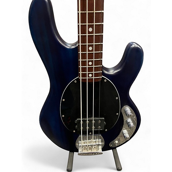 Used Sterling by Music Man Ray4 Blue Electric Bass Guitar