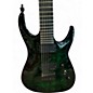 Used Agile Septor 725 7 String Green Solid Body Electric Guitar