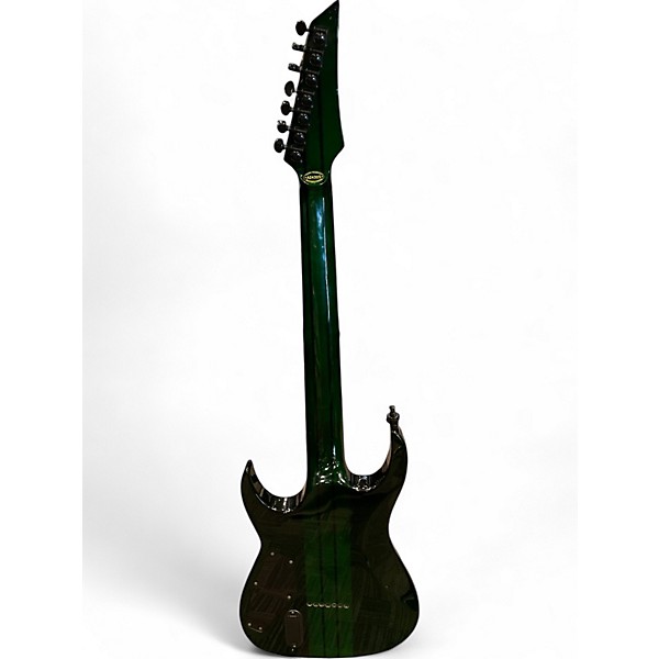 Used Agile Septor 725 7 String Green Solid Body Electric Guitar