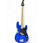 Used Silvertone SSLB11 Blue Electric Bass Guitar thumbnail