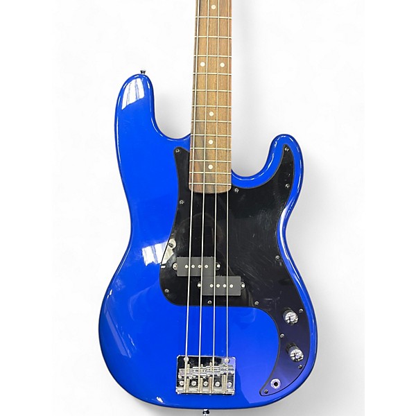 Used Silvertone SSLB11 Blue Electric Bass Guitar