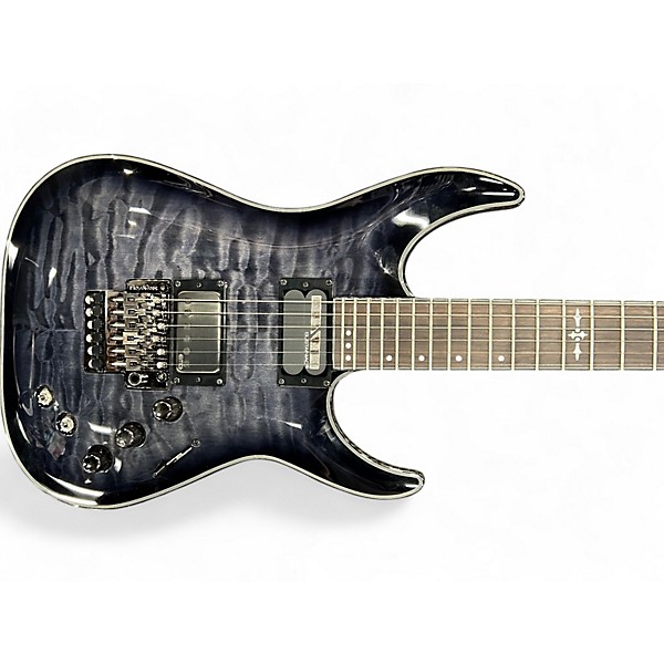 Used Schecter Guitar Research Hellraiser C1 Hybrid Trans Black Burst Solid Body Electric Guitar