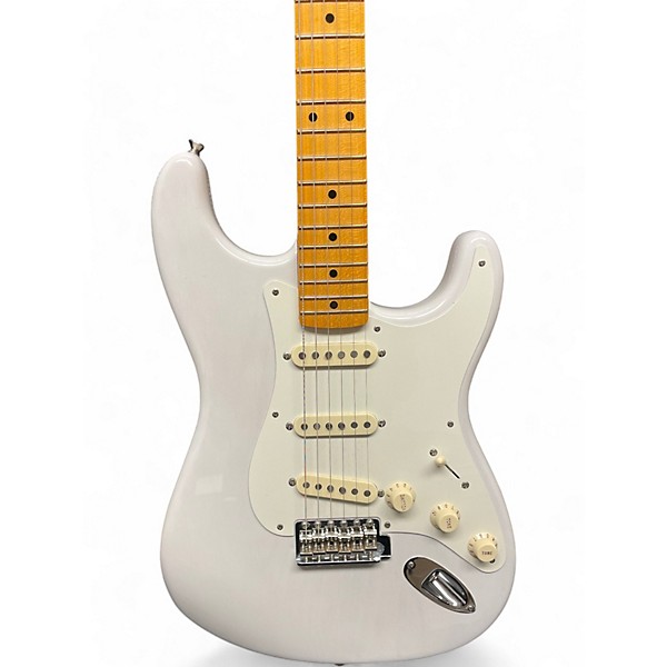 Used 2018 Fender Artist Series Eric Johnson Stratocaster White Blonde Solid Body Electric Guitar