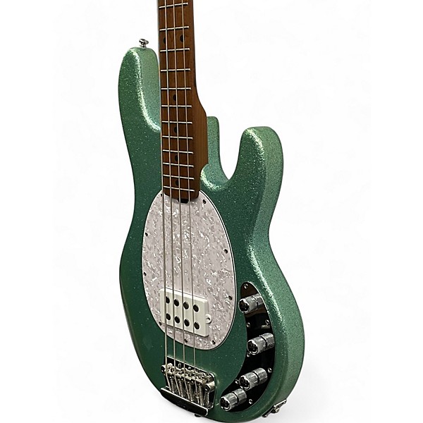 Used Sterling by Music Man StingRay Ray34 Sparkle Seafoam Sparkle Electric Bass Guitar