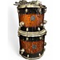 Used Mapex 5 Piece Saturn IV MH Exotic Trans Ash Burl Burst Drum Kit