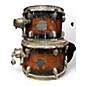 Used Mapex 5 Piece Saturn IV MH Exotic Trans Ash Burl Burst Drum Kit