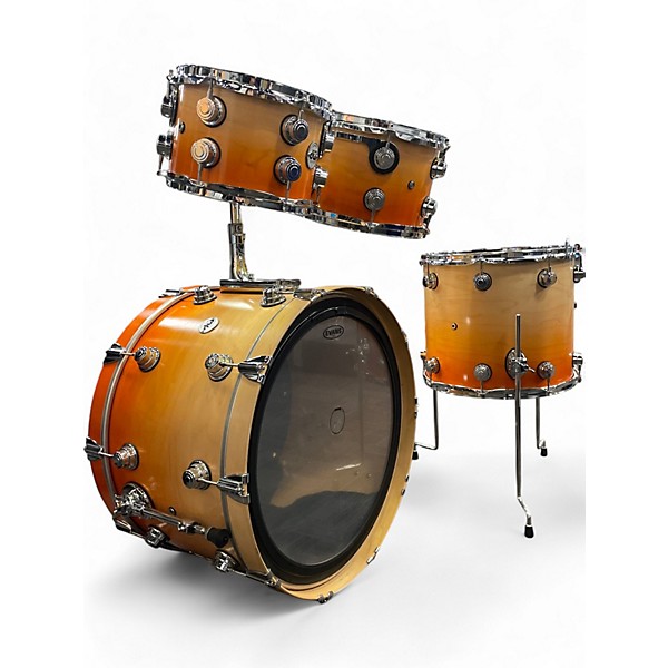 Used DW 4 Piece Collector's Series Natural Tangerine Fade Drum Kit