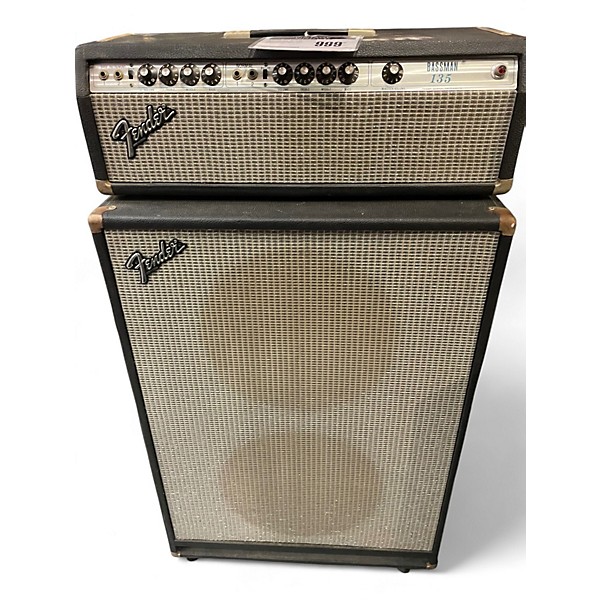 Vintage 1979 Fender Bassman 135 Head + 212 Cab Tube Bass Combo Amp