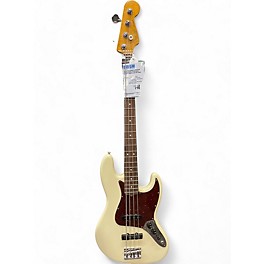 Used 2022 Fender American Professional II Jazz Bass Olympic White Electric Bass Guitar