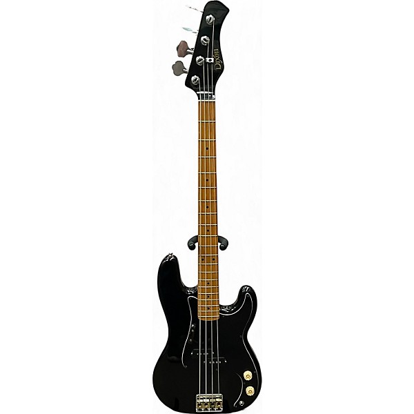 Used Dixon P BASS Black Electric Bass Guitar