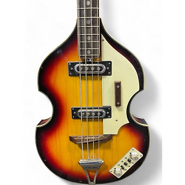 Vintage 1970s Univox LECTRA  BASS 3 Color Sunburst Electric Bass Guitar