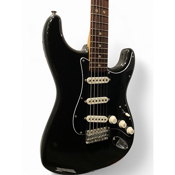 在庫処分 激安 Vintage 1976 Fender STRATOCASTER Black Solid Body Electric ギター