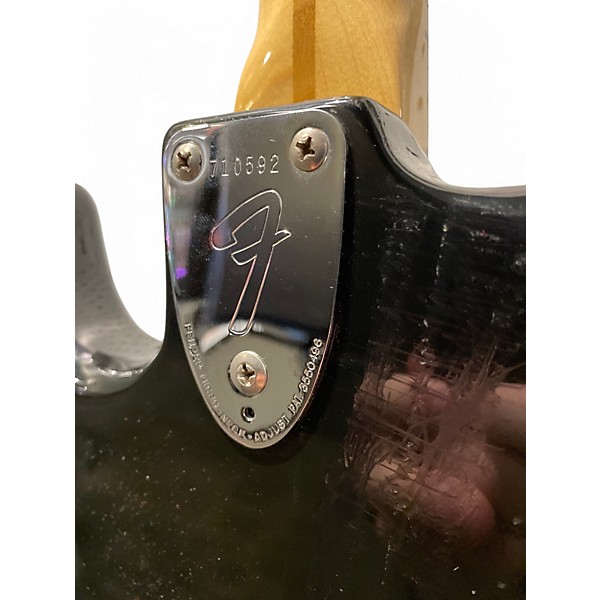 Vintage 1976 Fender STRATOCASTER Black Solid Body Electric Guitar