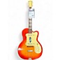 Vintage 1960S Silvertone THIN TWIN JIMMY REED Sunburst Solid Body Electric Guitar thumbnail