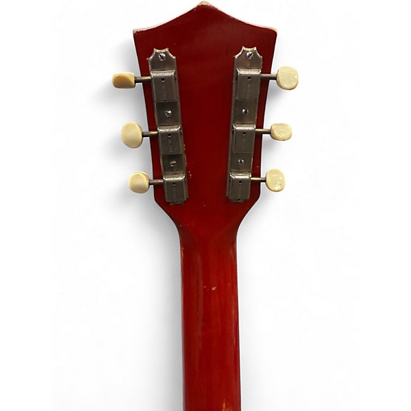 Vintage 1960S Silvertone THIN TWIN JIMMY REED Sunburst Solid Body Electric Guitar
