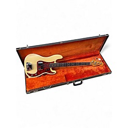 Vintage 1966 Fender Precision Bass Olympic White Electric Bass Guitar