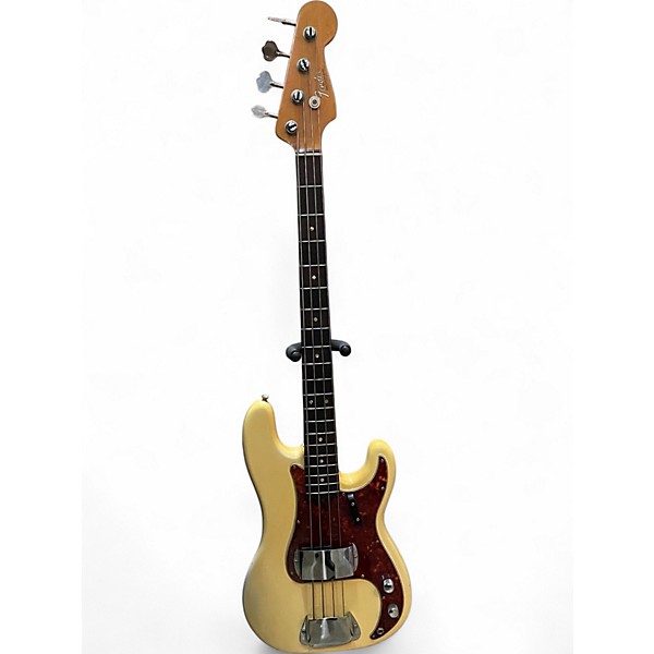 Vintage 1966 Fender Precision Bass Olympic White Electric Bass Guitar