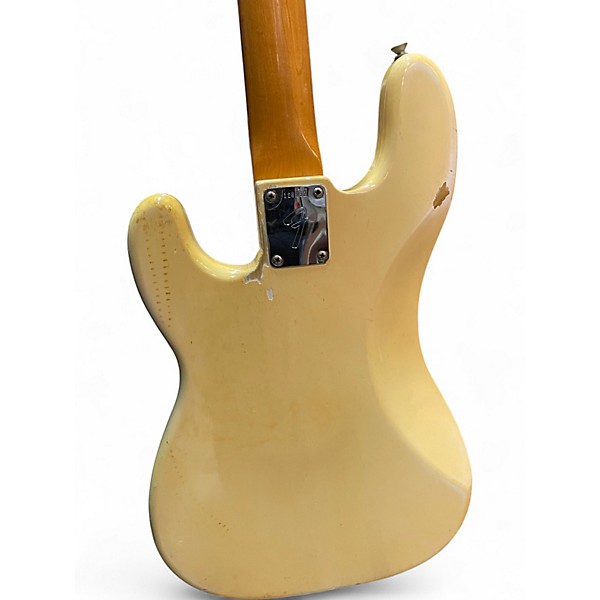 Vintage 1966 Fender Precision Bass Olympic White Electric Bass Guitar