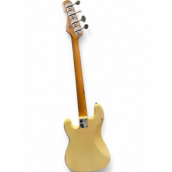 Vintage 1966 Fender Precision Bass Olympic White Electric Bass Guitar