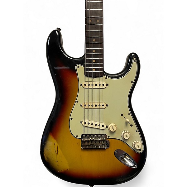 Vintage 1965 Fender Stratocaster Sunburst Solid Body Electric Guitar