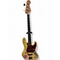 Vintage 1961 Fender Jazz Bass Sunburst Electric Bass Guitar