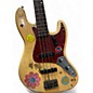 Vintage 1961 Fender Jazz Bass Sunburst Electric Bass Guitar