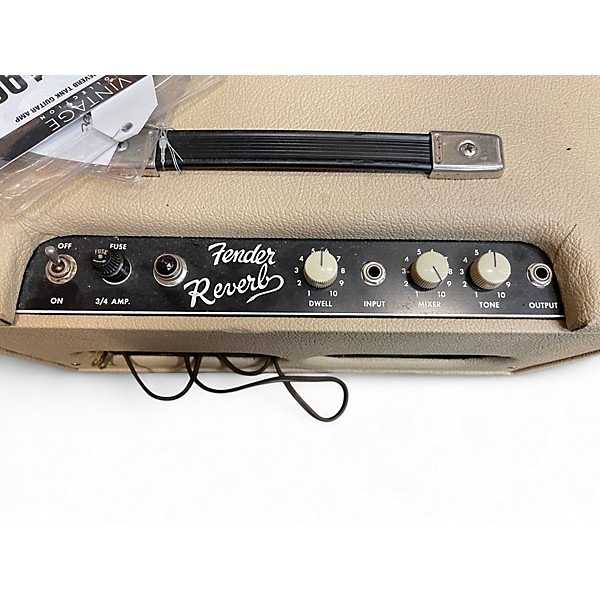 Vintage 1961 Fender Reverb Tank Tube Guitar Amp Head