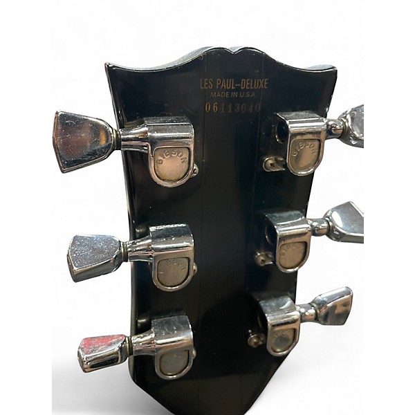 Vintage 1976 Gibson Les Paul Pro Deluxe Black Solid Body Electric Guitar