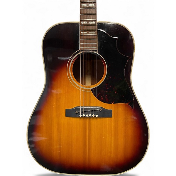 Vintage 1963 Gibson Southern Jumbo Sunburst Acoustic Electric Guitar