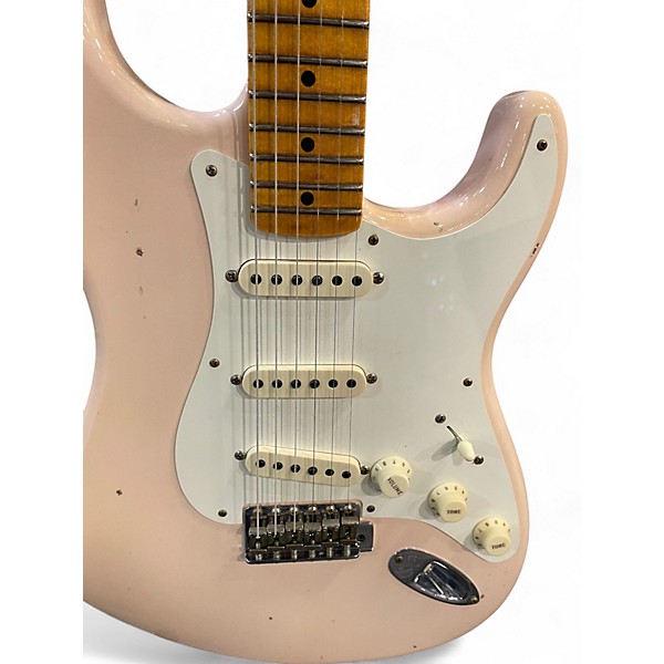 Used 2023 Fender LTD 56 STRAT JRN SHELL PINK Solid Body Electric Guitar