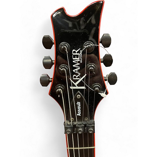 Used Kramer ASSAULT 220 BLACK AND RED Solid Body Electric
